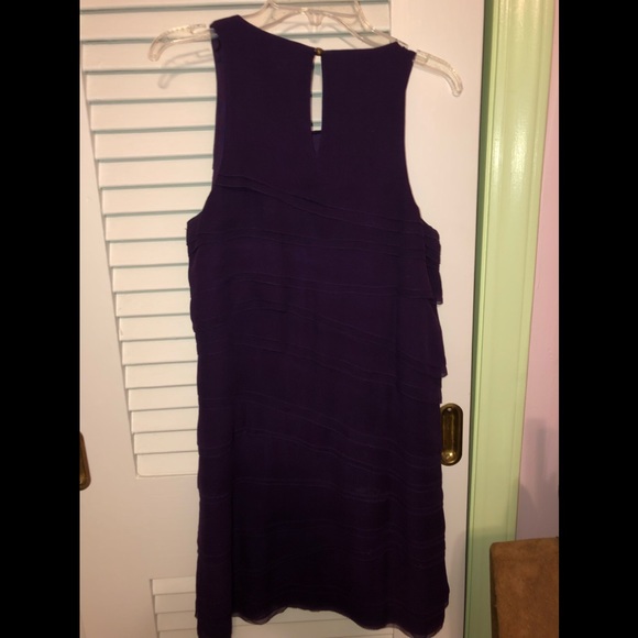 Diane Von Furstenberg Purple Silk dress size 2 - Picture 3 of 7